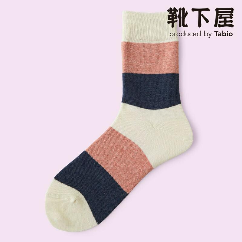 【クーポンで3足1,100円】【Mighty Soxer】 太切替ソックス / 靴下屋 3pairs 靴下 タビオ マイティソクサー くつ下 レディース 日本製