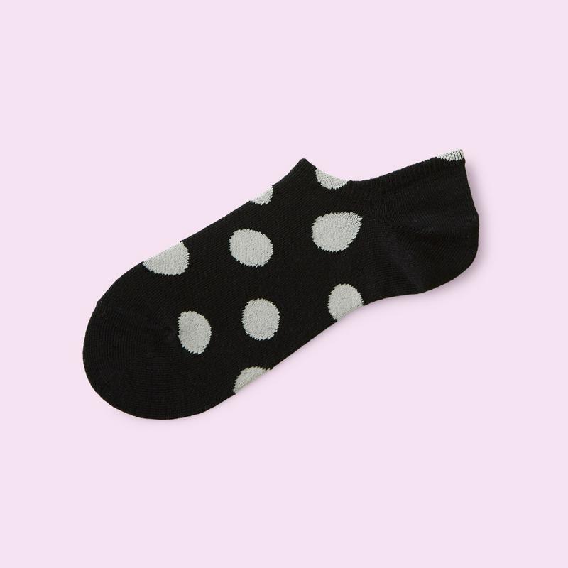 【クーポンで3足1,100円】【Mighty Soxer】 大ドットスニーカー用ソックス / 靴下屋 3pairs 靴下 タビオ マイティソクサー くつ下 レディース 日本製