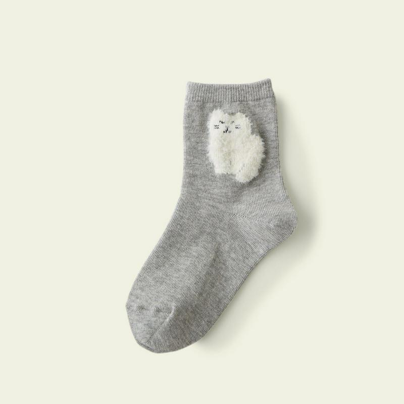 【あす楽】【公式 Mighty Soxer】キッズ もふもふ動物ショートソックス 19.0～21.0cm / 靴下屋 靴下 タビオ マイティソクサー くつ下 ショート キッズ 日本製