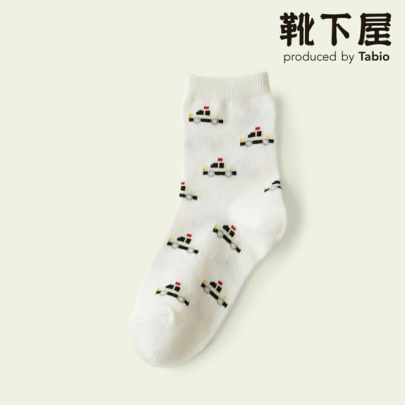 【全品送料無料～6/26 09:59迄】【あす楽】【公式 Mighty Soxer】キッズ 新幹線&パトカーソックス 16.0～18.0cm / 靴下屋 靴下 タビオ マイティソクサー くつ下 キッズ 日本製