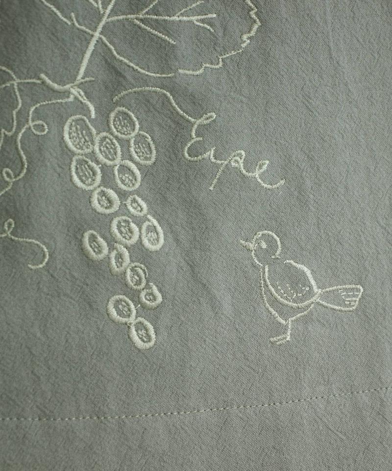 【WEB/一部店舗限定】eiπe 山葡萄刺繍　2WAYギャザーブラウス（eiπe）