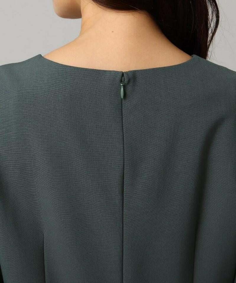 トスカーナブリーゼストレッチ袖フレアワンピース