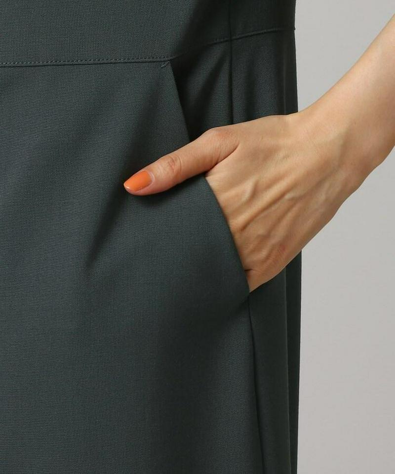 トスカーナブリーゼストレッチ袖フレアワンピース