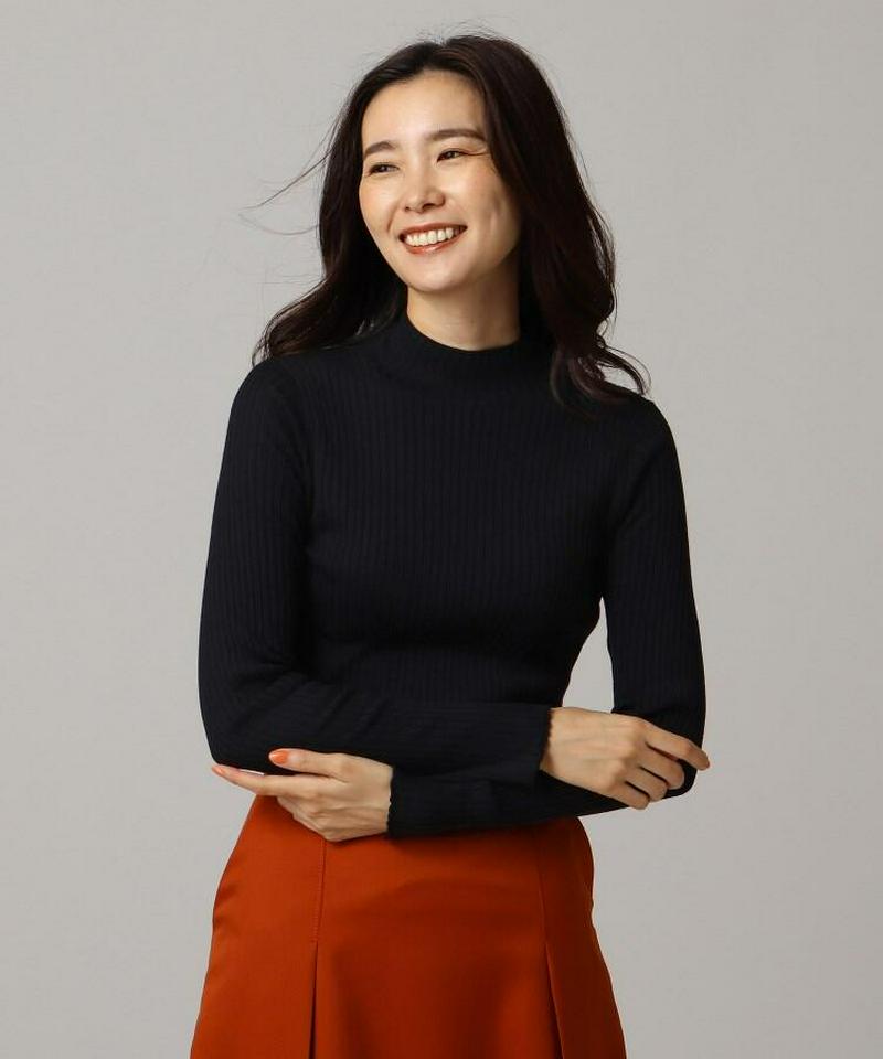 ◆Zegna Baruffa ハイネックリブニット