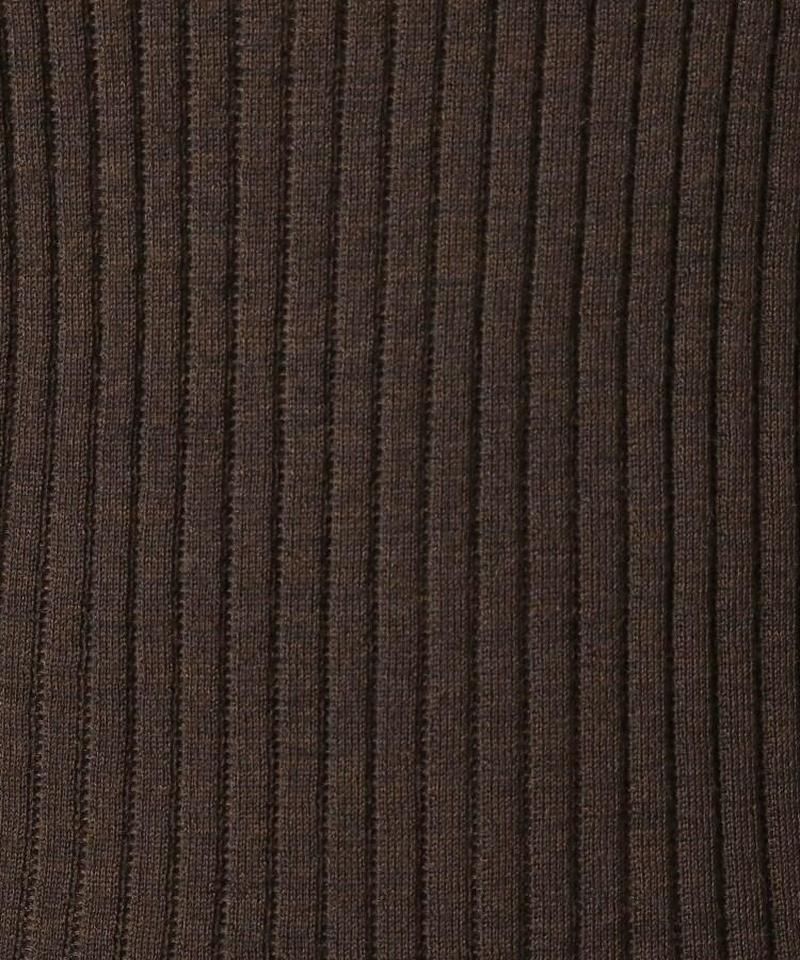 ◆Zegna Baruffa ハイネックリブニット
