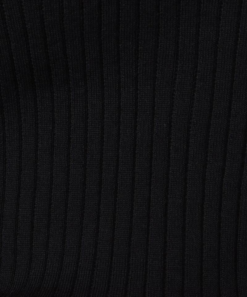 ◆Zegna Baruffa ハイネックリブニット