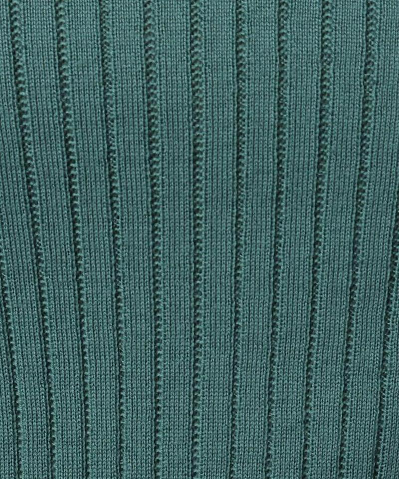 ◆Zegna Baruffa ハイネックリブニット