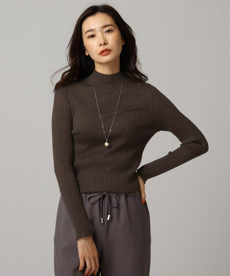 ◆Zegna Baruffa ハイネックリブニット