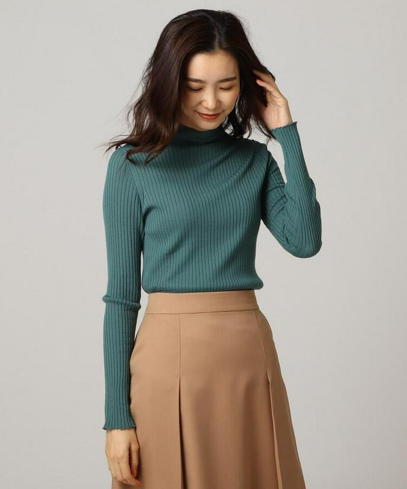 ◆Zegna Baruffa ハイネックリブニット