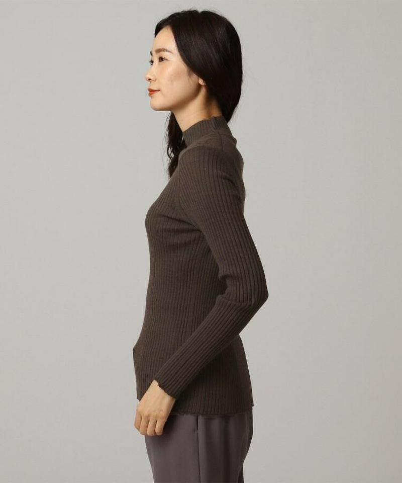 ◆Zegna Baruffa ハイネックリブニット