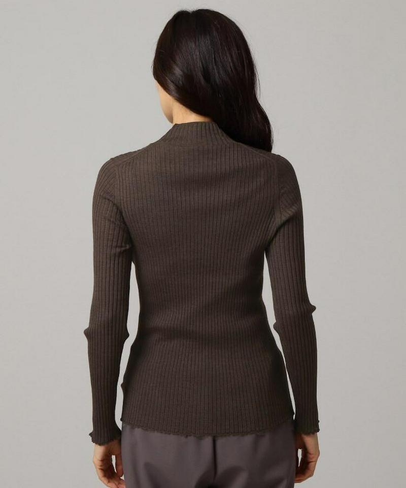 ◆Zegna Baruffa ハイネックリブニット