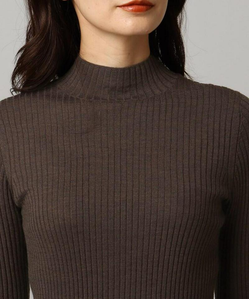 ◆Zegna Baruffa ハイネックリブニット