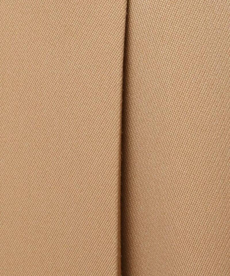 ウール混タックフレアスカート