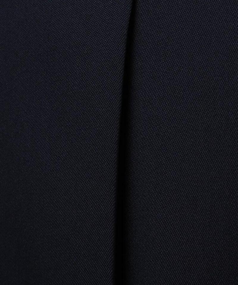 ウール混タックフレアスカート