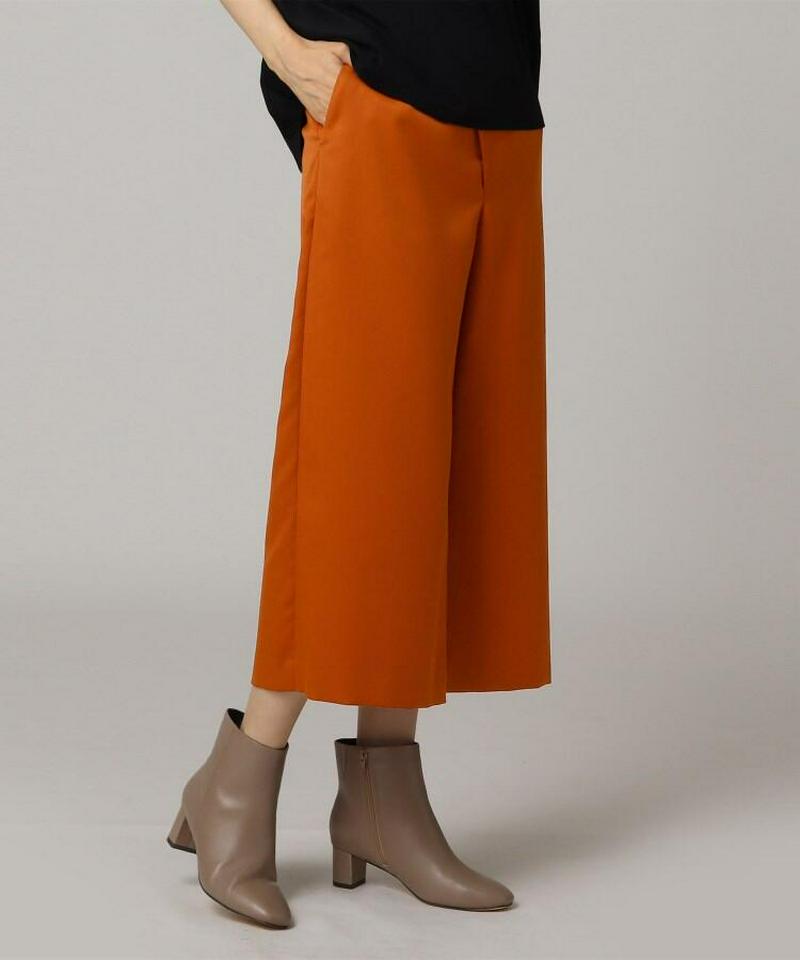 ウール混クロップドパンツ