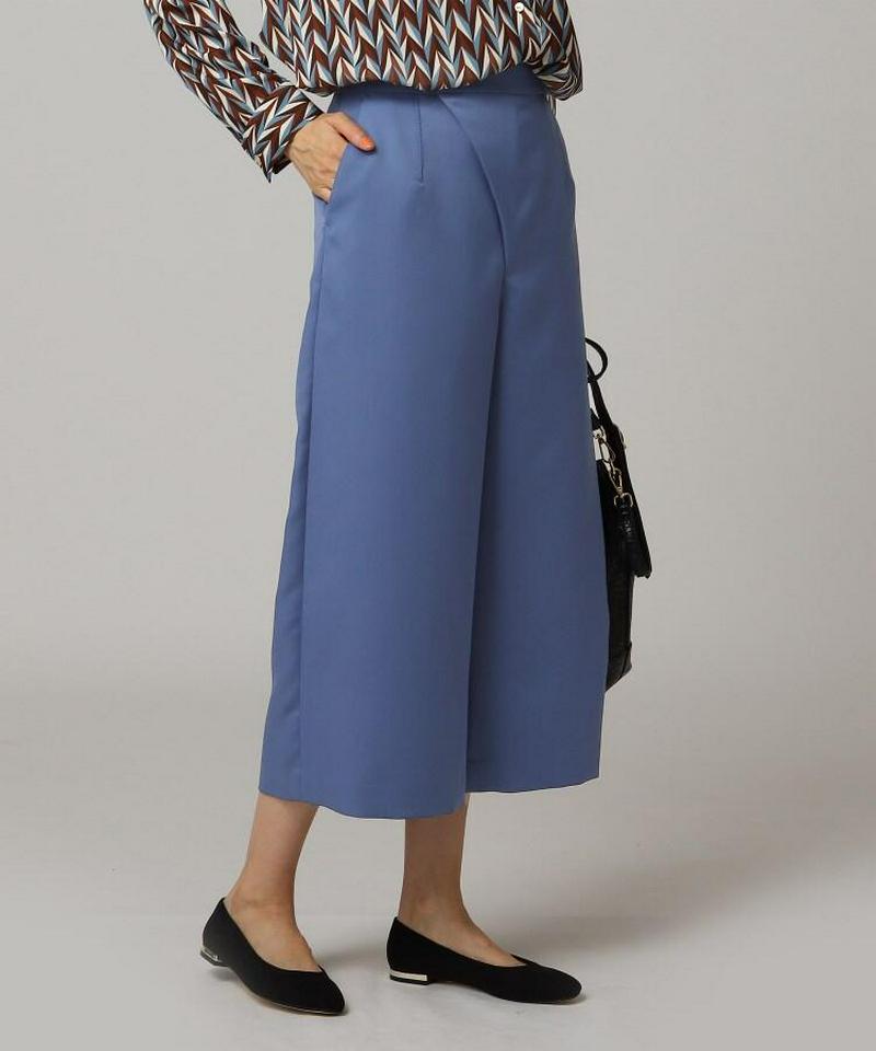 ウール混クロップドパンツ