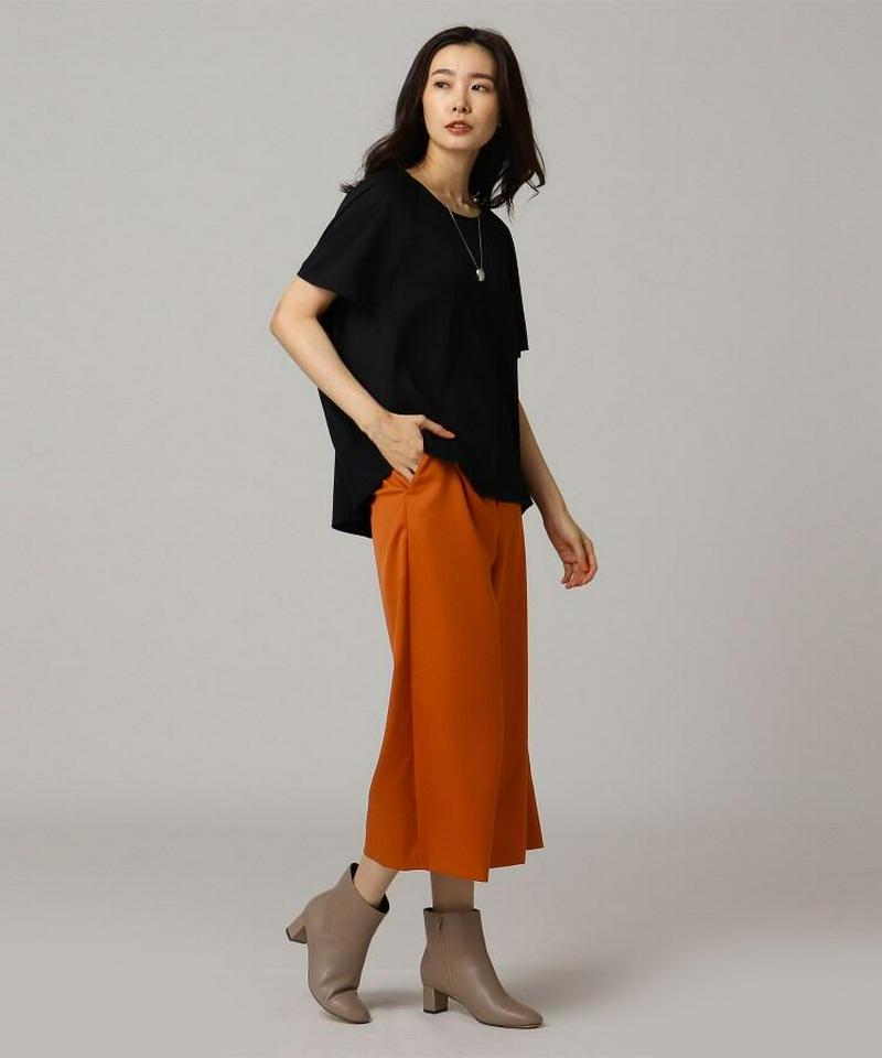 ウール混クロップドパンツ