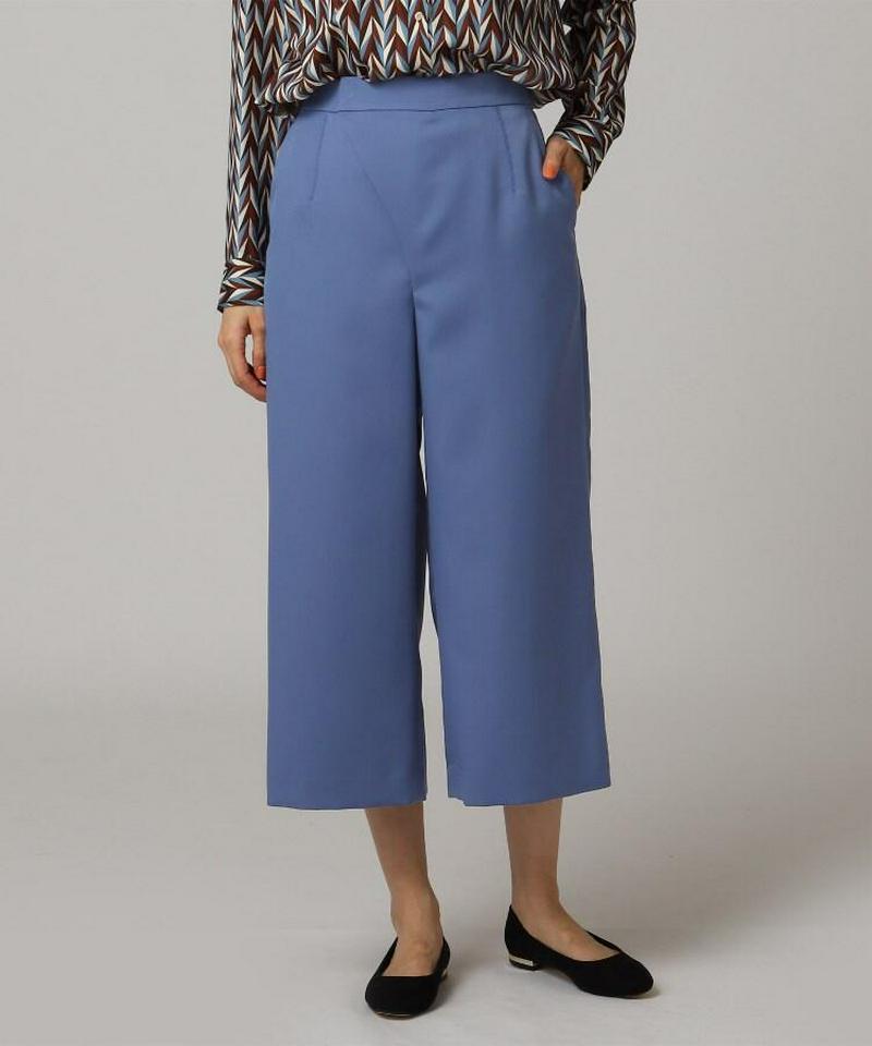 ウール混クロップドパンツ
