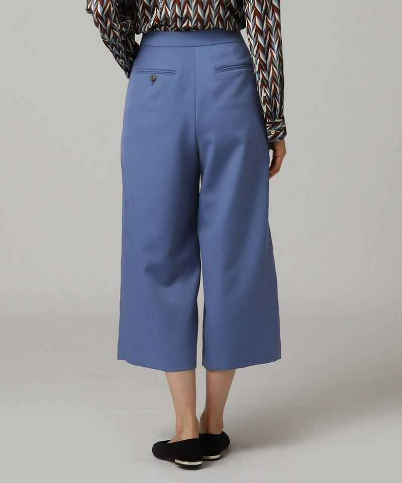 ウール混クロップドパンツ