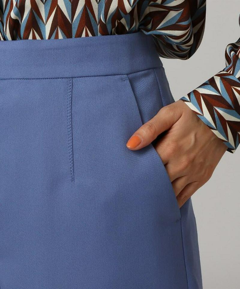 ウール混クロップドパンツ