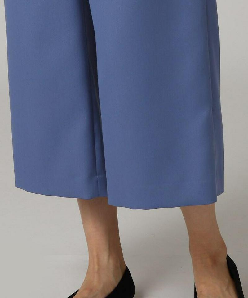 ウール混クロップドパンツ