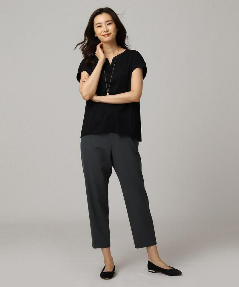 キーネックスムースプルオーバー