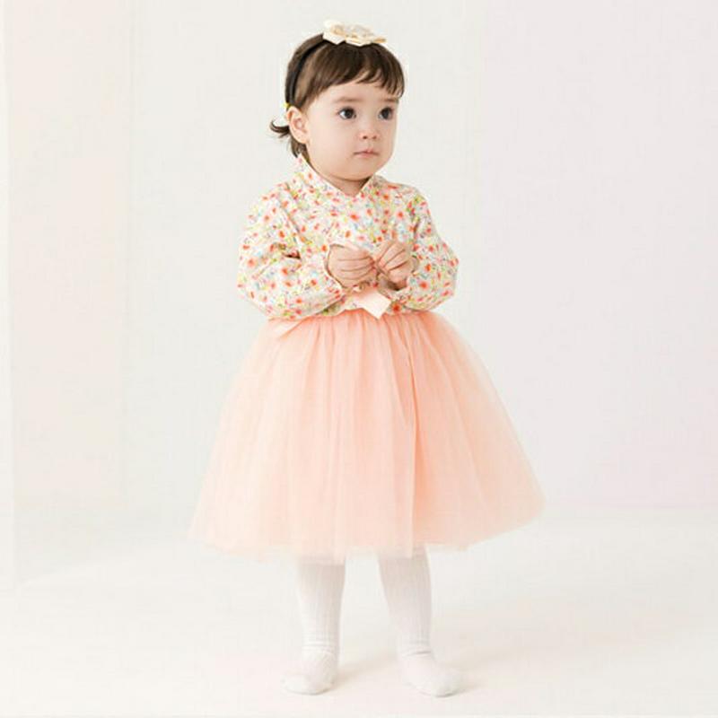 パターントップ&ワンピース韓服SET・p005113 キッズ【0~2才】【set】【セットアップ セット setup 長袖 ロングワンピース パターン 韓服 チマチョゴリ ガーリー 女の子 ベビー プレゼント 韓国 韓国子供服 子供 こども 子供服 こども服】【KIDS】