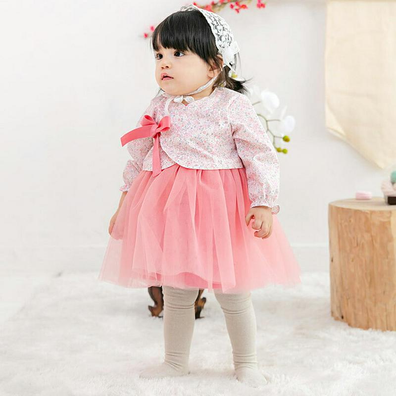 フラワートップ&ワンピース韓服SET・p005077 キッズ【0~2才】【set】【セットアップ セット setup 長袖 ロングワンピース 花柄 フラワー 韓服 チマチョゴリ ガーリー 女の子 ベビー プレゼント 韓国 韓国子供服 子供 こども 子供服 こども服】【KIDS】