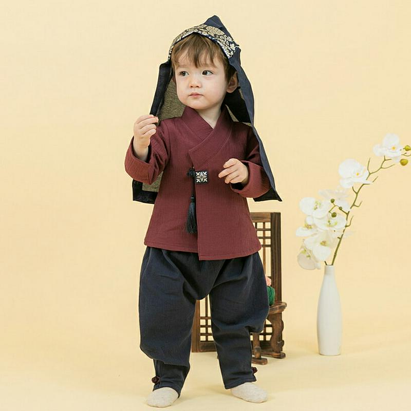 タッセルポイントパンツ韓服SET・p005079 キッズ【0~2才】【set】【セットアップ セット setup 長袖 長ズボン パンツ 韓服 シンプル タッセル パジチョゴリ 上品 男の子 ベビー プレゼント 韓国 韓国子供服 子供 こども 子供服 こども服】【KIDS】