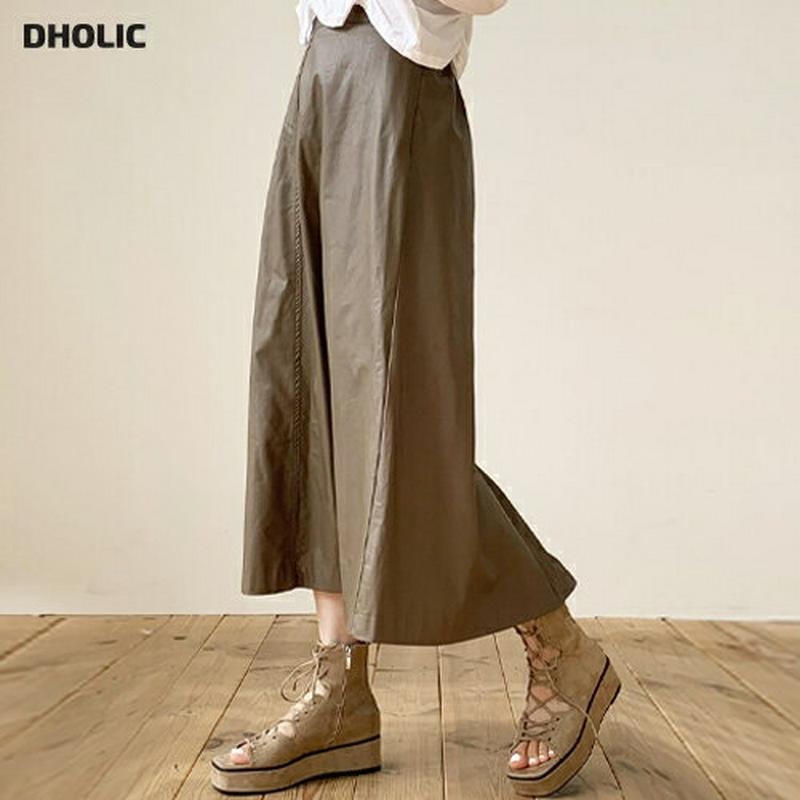 【新作10%OFF】レザー調フレアスカート・全3色・b60707 レディース【sk】【韓国 ファッション ボトムス スカート ロ