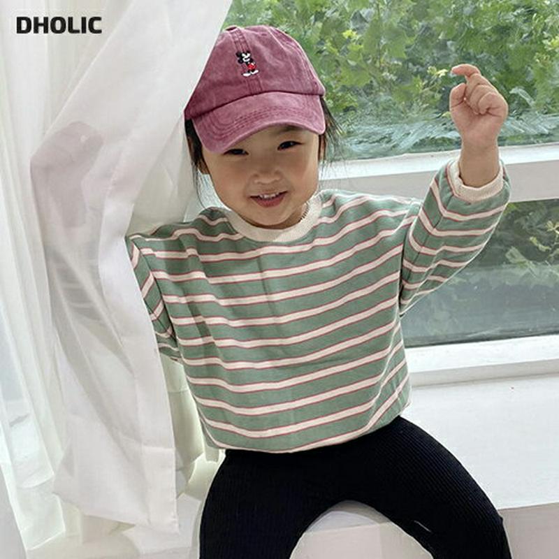 【新作10%OFF】ボーダースウェット・u05360 キッズ【3~8才】【tops】【トップス スウェット ボーダー ボーダー柄