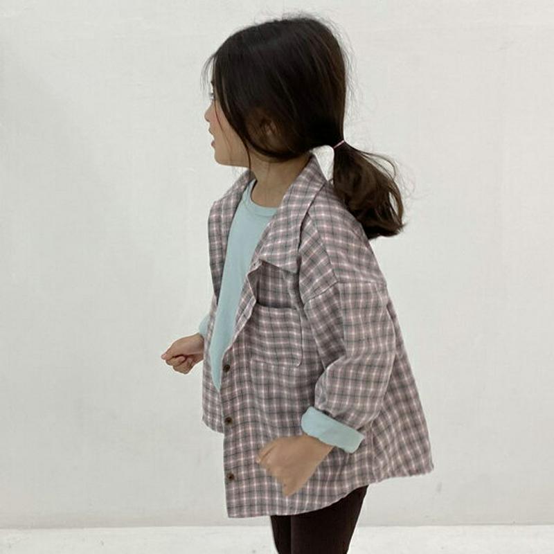 【新作10%OFF】ポケットチェック柄シャツ・u05336 キッズ【3~8才】【bl】【トップス シャツ ロングスリーブ 長袖 