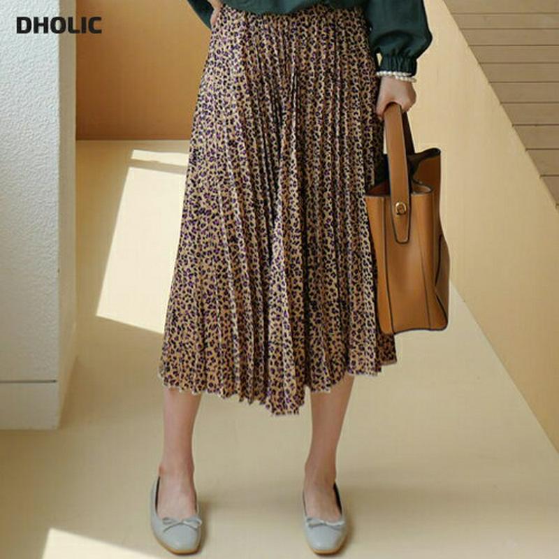 【新作10%OFF】プリーツレオパードスカート・全3色・b63780 レディース【sk】【スカート ロング ロングスカート プリ