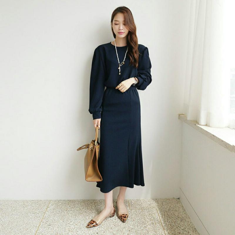 【新作10%OFF】パフTシャツ&マーメイドスカートSET・全3色・t63767 レディース【ops】【セットアップ setup