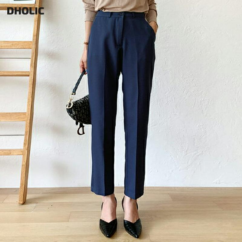 ≪人気商品再入荷≫スリムスラックスパンツ・全5色・t60865 レディース【pt】 韓国ファッション ボトムス ズボン パンツ ロングパンツ スラックス スラックスパンツ ロングスラックス ストレート オフィス 大人 オケージョン 無地 結婚式 秋 春