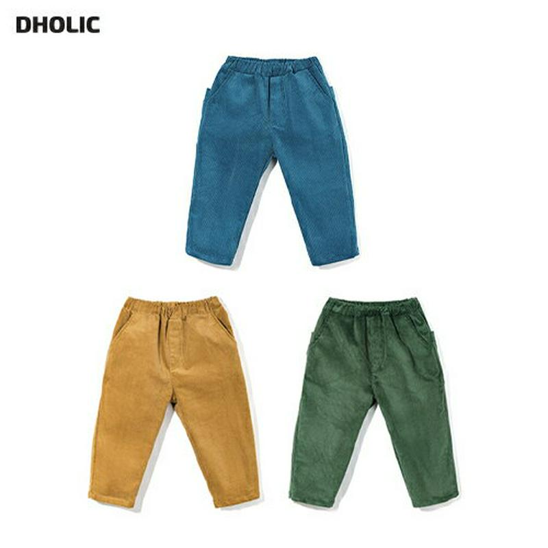 ワッペンポケットコーデュロイパンツ・p005289 キッズ【3~8才】【pt】【ボトムス パンツ ズボン ワッペン ポケット コーデュロイ 長ズボン ロングパンツ シンプル カジュアル 女の子 男の子 韓国 韓国子供服 子供 こども 子供服 こども服】【KIDS】