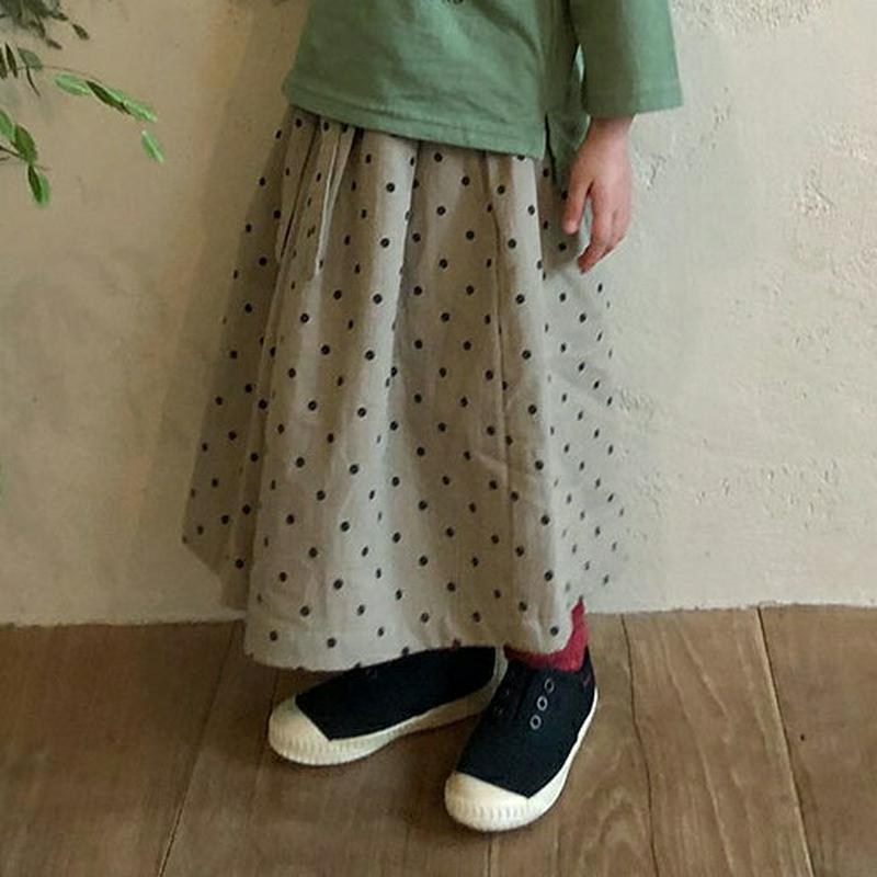 ウエストリボンドットワイドパンツ・u05282 キッズ【3~8才】【pt】【ボトムズ パンツ ズボン ロングパンツ 長ズボン ワ