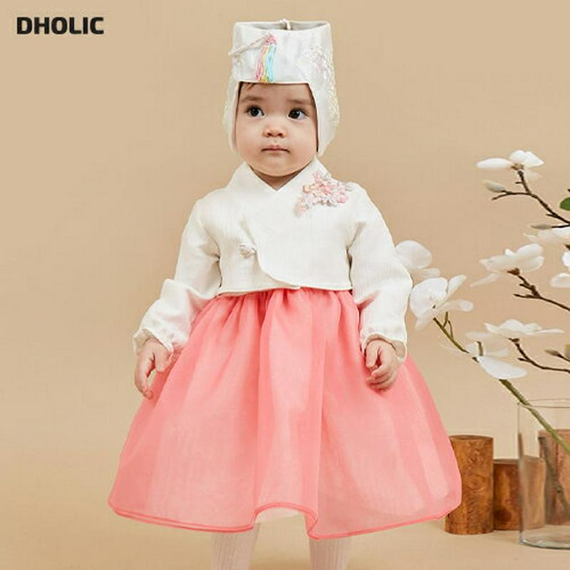 【送料無料】バイカラーワンピース韓服SET・p005065 キッズ【0~2才】【set】【セットアップ セット setup バイカラー ワンピース ロング丈 スリーブレス 韓服 チマチョゴリ 長袖 上品 ベビー プレゼント 韓国 韓国子供服 子供 こども 子供服 】【KIDS】