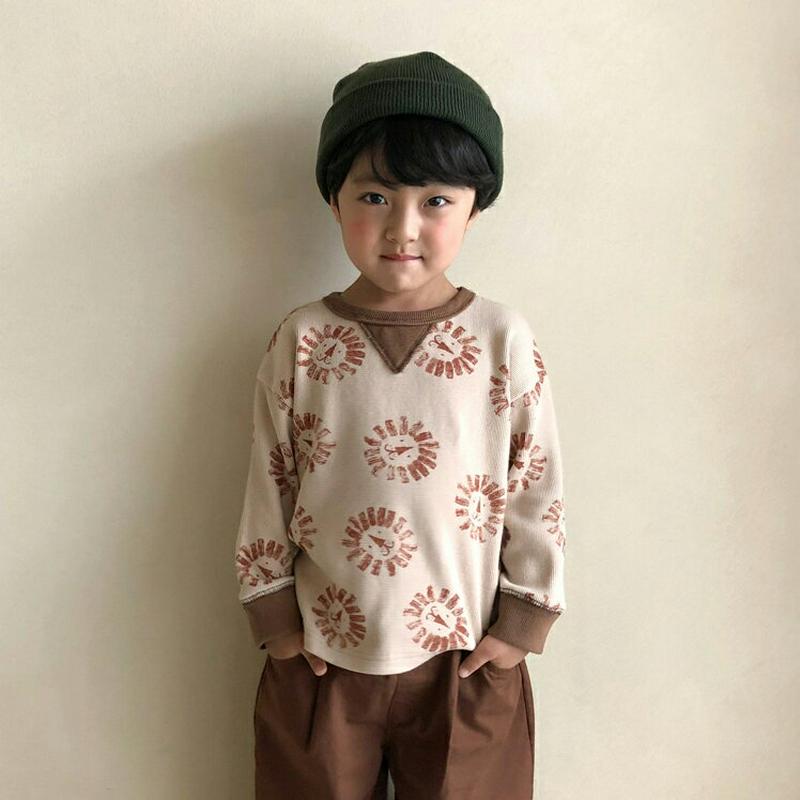 【新作10%OFF】lionスウェット・u05237 キッズ【3~8才】【tops】【トップス スウェット ライオン 動物 プリ
