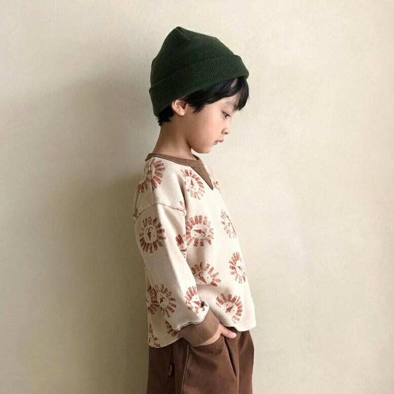 【新作10%OFF】lionスウェット・u05237 キッズ【3~8才】【tops】【トップス スウェット ライオン 動物 プリ