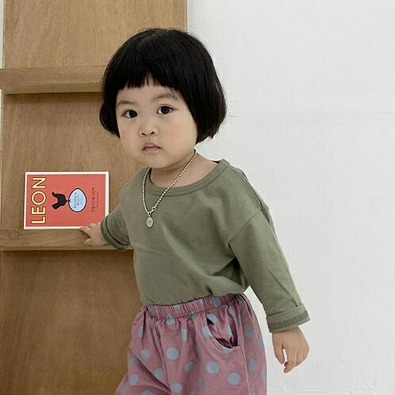 【新作10%OFF】10COLORS長袖Tシャツ・u05362 キッズ【3~8才】【tops】【トップス Tシャツ 長袖 ロング