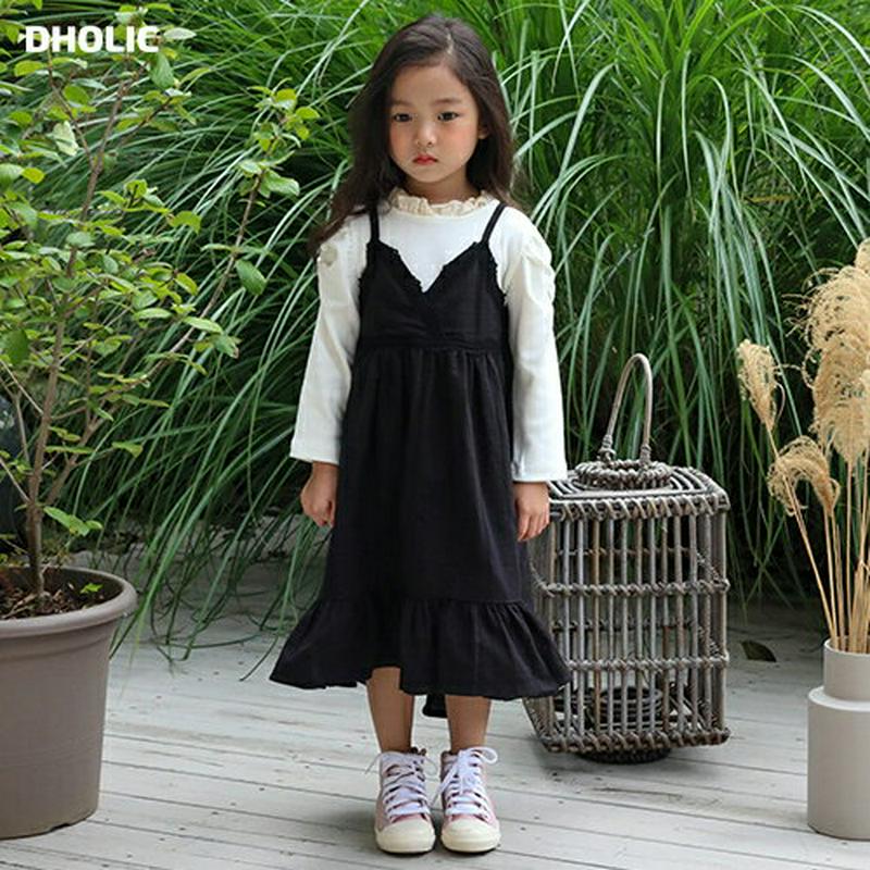 【新作10%OFF】レーストリムビスチェワンピース・u05235 キッズ【3~8才】【ops】【ワンピース ロングワンピース ビ