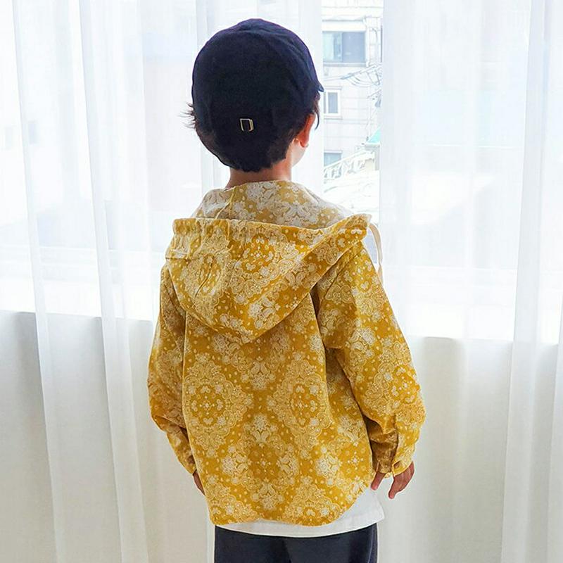 【新作10%OFF】フーデットペイズリーシャツ・u05247 キッズ【3~8才】【bl】【トップス シャツ フーデット フーデッ