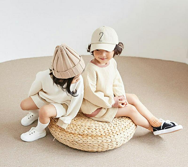 【新作10%OFF】リンクルコットン上下SET・u05277 キッズ【3~8才】【set】【セットアップ セット setup リ