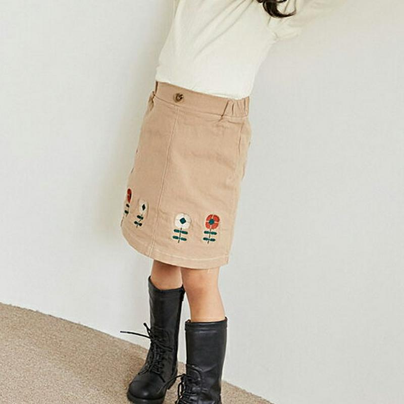 【新作10%OFF】チューリップ柄スカート・u05278 キッズ【3~8才】【sk】【ボトムズ スカート ショート丈 ミニ チュ