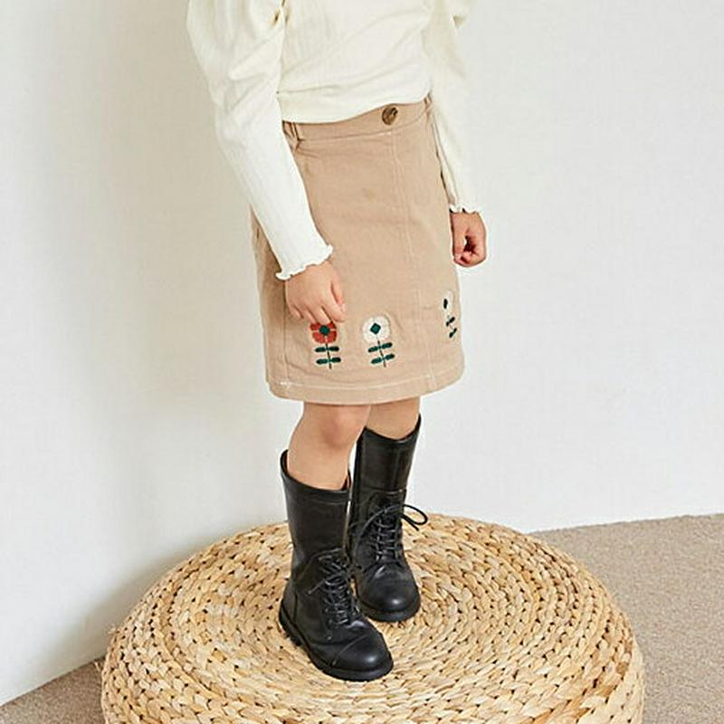 【新作10%OFF】チューリップ柄スカート・u05278 キッズ【3~8才】【sk】【ボトムズ スカート ショート丈 ミニ チュ