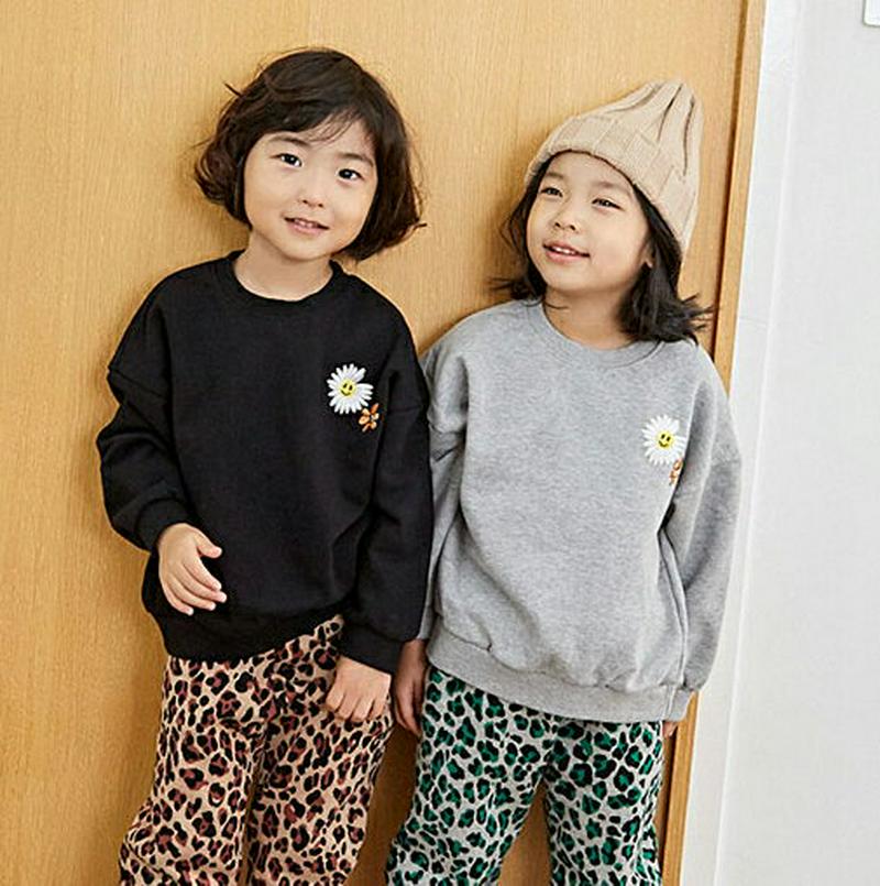 【新作10%OFF】フラワー刺繍スウェット・u05264 キッズ【3~8才】【tops】【トップス フラワー 刺繍 スウェット 