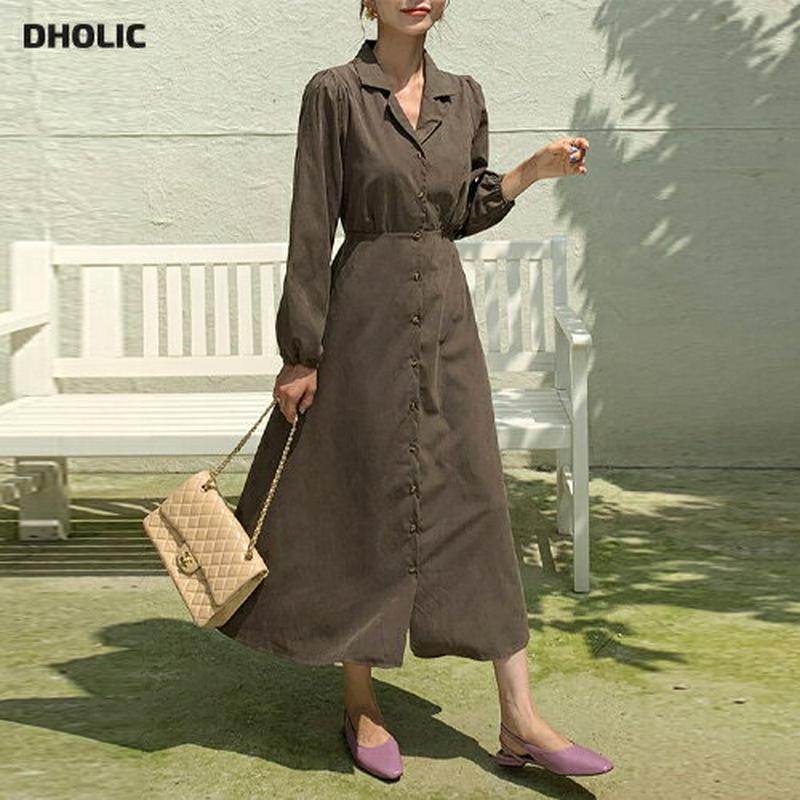 【新作10%OFF】開襟リボンボタンワンピース・全2色・t56758 レディース【ops】【韓国 ファッション ワンピース ロン