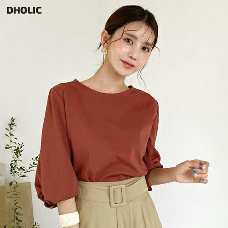 【新作10%OFF】ツイストスリーブTシャツ・全4色・b56768 レディース【tops】【韓国 ファッション トップス Tシャ