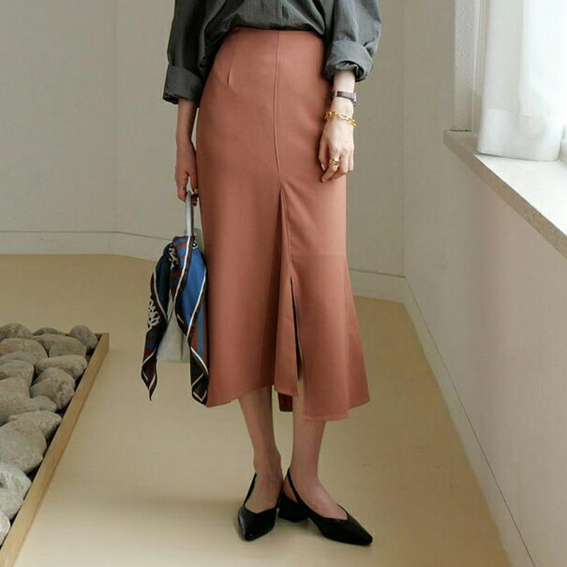 【新作10%OFF】スリットマーメイドスカート・全4色・b63779 レディース【sk】【スカート ロング ロングスカート マー